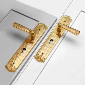 تصویر دستگیره پلاک سوییچی مدل PALERMO پالرمو اچ تی ان پرایم طلایی 