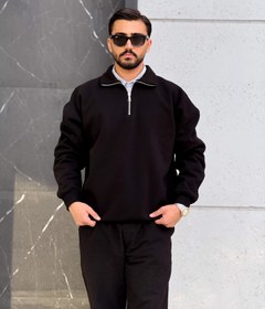 تصویر دورس نیم زیپ - سرمه ای / M 