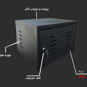 تصویر رک دیواری 6 یونیت عمق 36 مدل اقتصادی - فروش انواع رک شبکه و سرور 