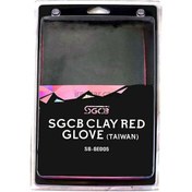 تصویر دستکش خمیر کلی قرمز اس جی سی بی مدل SGCB Clay Red Glove SGGE005 