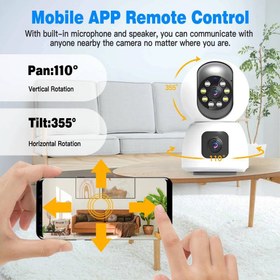 تصویر دوربین سیمکارتی 2 لنزه v380 pro 4g camera cctv dual lenz