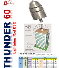 تصویر صاعقه گیر تندر THUNDER 60 