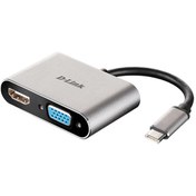تصویر مبدل USB-C به HDMI و VGA دی-لینک مدل DUB-V210 
