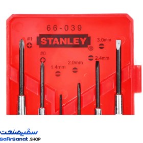 تصویر پیچگوشتی ساعتی استنلی مجموعه 6 عددی مدل 039-66-1 Electronics Screwdriver Set