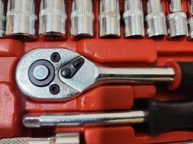 تصویر آچار بکس مدل J-10045 مجموعه 46 عددی Box wrench model z34 set of 46 pieces