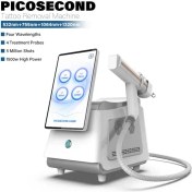 تصویر لیزر پیکوسکند مدل ۲۰۲۵ برند ناب وی دستگاه حرفه ای حذف تتو و جوانسازی پوست 