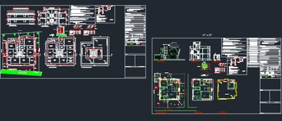 تصویر فایل اتوکد پلان، نما و مقطع ویلا دو‌طبقه با پسوند dwg: طراحی دقیق و کاربردی برای پروژه‌های معماری 