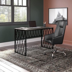 تصویر میز اداری چوب فلز مدل داتیس DESK AYRIC MODEL