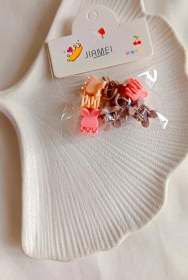 تصویر پک ۸عددی گیره مو بیبی رنگ نود 