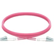 تصویر پچ کورد فیبر نوری LC-LC مالتی مود OM4 داپلکس 3 میلیمتر 1 متری LC-LC-MM-OM4-DX-3MM Model 1m Optic Fiber Patch Cord