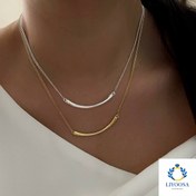 تصویر گردنبند تمام استیل هلال کد S112 