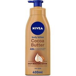 تصویر لوسیون تغذیه کننده بدن حاوی کره کاکائو مناسب پوست خشک حجم 400 میل نیوا Nivea Cacao Butter Body Lotion 400ml