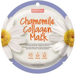 تصویر ماسک نقابی بابونه PUREDERM ا Collagen Mask Chamomile Collagen Mask Chamomile
