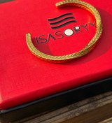 تصویر بنگل پیچ منهتن رنگ طلای 