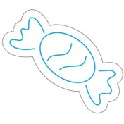 تصویر طرح آب‌نبات برای نئون فلکسی و برش لیزر 