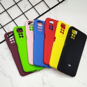 تصویر قاب سیلیکونی محافظ لنز دار Silicone cover xiaomi note 11