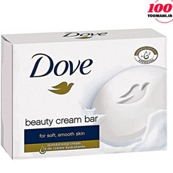 تصویر صابون داو مرطوب کننده و سفید کننده شیری مدل Dove Beauty Cream Bar Sabun Dove White Beauty Bar 100gr