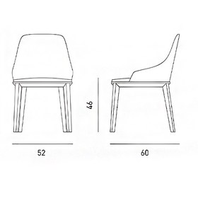 تصویر صندلی بدون دسته نظری مدل پارما-Parma-P930 Nazari Home Chair Parma-P930