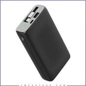 تصویر پاوربانک پاورولوژی مدل PPBCHA72 ظرفیت ۲۰۰۰۰ میلی آمپر با کابل جمع شونده 