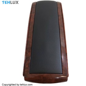 تصویر کنسول زیر آرنجی چرم رکس طرح چوب مدل زانتیایی مناسب ام وی ام 550 کد REX91 