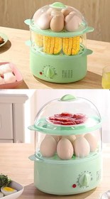 تصویر Wtrtr Timed Large Capacity Egg Boiler 8 or 24 Egg Cooker Egg Steamer Maker Multi Function Breakfast Machine 