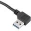 تصویر افزایش یو اس بی پنلی سری نر ۹۰ درجه تخت USB PANEL FLAT MALE 90 DEGREE EXTENSION CABLE