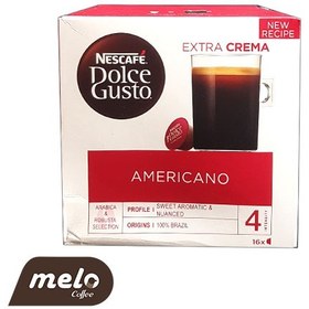 تصویر کپسول قهوه دولچه گوستو 16عددی مدل Americano Dolce Gusto NESCAFÉ Americano