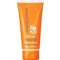 تصویر کرم ضد آفتاب رنگی SPF 50 مناسب پوست های خشک و معمولی حجم 50 میلی لیتر ژاک آندرل پاریس بژ طبیعی Jacques Andhrel Paris Sun ScreenCream SPF 50 For Dry and Normal Skin 50 ml