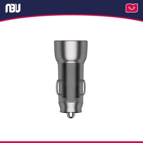 تصویر شارژر فندکی هیسکا مدل HCC-316 به همراه کابل Type-C Hiska HCC-316 Car Charger