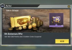 تصویر آفر لیمیت یک دلاری ۱۶۰ سی پی و کارت طلایی قانونی فوری امن 