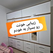 تصویر کمد عرض ۲/۴۰ در ارتفاع ۲/۳۰ استاندارد روکش وکیوم مدل 