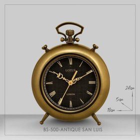 تصویر ساعت فلزی رومیزی SAN LUIS کد BS-500 رنگ SILVER و GOLD و ANTIQUE ا BS-500-GOLD&SILVER&ANTIQUE BS-500-GOLD&SILVER&ANTIQUE