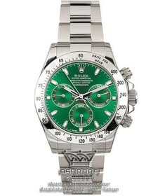 تصویر ساعت رولکس دیتونا صفحه سبز سه موتوره Rolex Daytona D19 