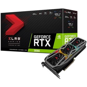 تصویر کارت گرافیک پی ان وای مدل GeForce RTX 3090 24GB XLR8 