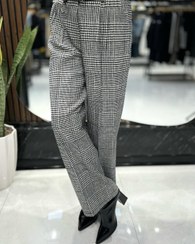 تصویر شلوار پشمی طرحدار مدل نیم بگ کد 00311049 