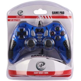 تصویر دسته بازی تکی حرفه ای XP-MX215M Gamepad Professional Double Shock Controller