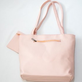 تصویر کیف زنانه دوشی بزرگ پینکی 