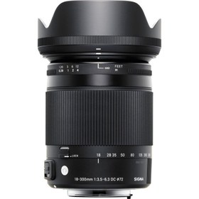 تصویر لنز سیگما مدل Sigma 18-300mm f/3.5-6.3 DC MACRO OS HSM Contemporary مانت F نیکون 