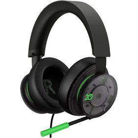 تصویر هدست سیمی گیمینگ مایکروسافت مدل Xbox 20th Anniversary Special Edition Xbox Stereo Headset 20th Anniversary Special Edition