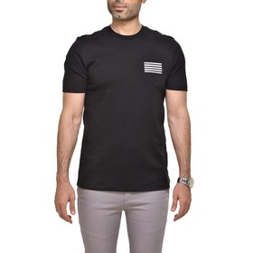 تصویر تیشرت چاپی مشکی 