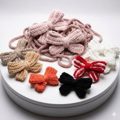 تصویر گلسر بافتنی آلورا - سفید،قرمز،صورتی،مشکی 