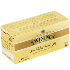 تصویر چای سیاه کیسه ای ارل گری توینینگز بسته ۲۵ عددی 