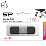 تصویر فلش مموری سیلیکون پاور مدل C51 ظرفیت ۱۲۸ گیگابایت USB 3.2 