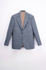 تصویر کت تک طوسی آبی - 56127 