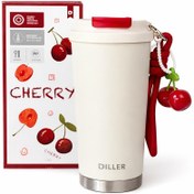 تصویر تراول ماگ برند DILLER دوحالته گیلاسی 