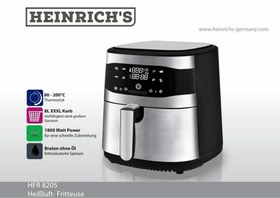تصویر سرخ کن 8 لیتری هنریچ 1800 وات مدل HFR8205 HEINRICH’S Fryer HFR8205 1800W 8L