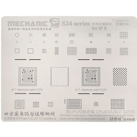 تصویر شابلون مکانیک آیفون MECHANIC S24 0.12MM iPhone X 