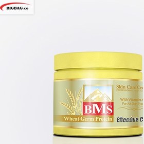 تصویر کرم مرطوب کننده کاسه ای جوانه گندم 200گرمی بی ام اس Bms Wheat Germ Protein Moisturizing Cream 200g