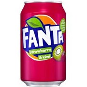 تصویر نوشابه آلمانی فانتا با طعم توت فرنگی و کیوی Fanta Strawberry kiwi 