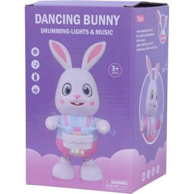 تصویر اسباب بازی خرگوش طبل زن موزیکال رقاص Texi کد 101931 Musical Rabbit Toy Texi Code 101931